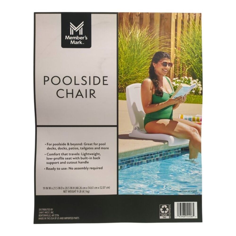 Member’s Mark Folding UV Protected Resin Poolside Chair